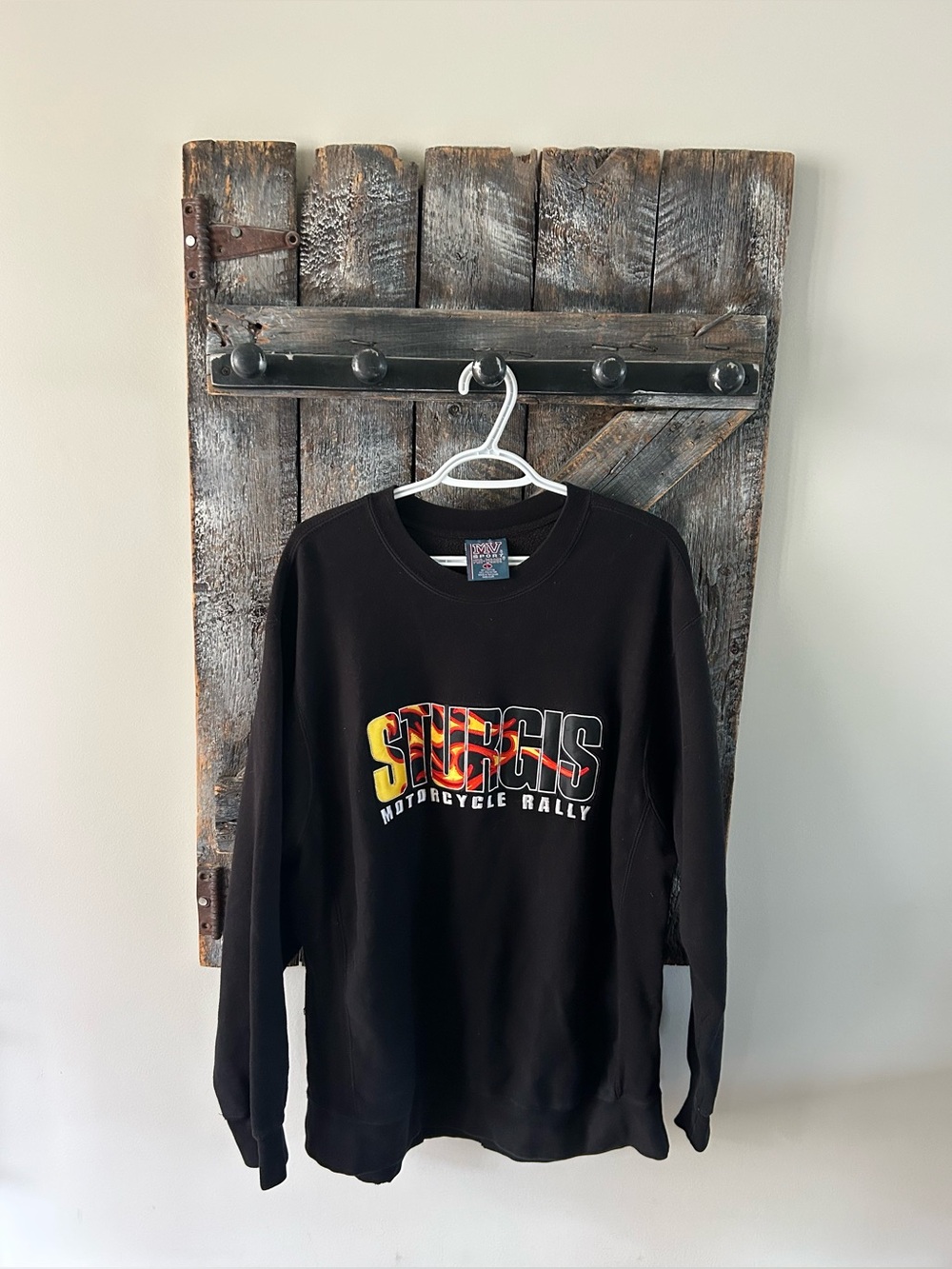 Men's Vintage Black Sturgis Motorcycle Rally Crewneck Sweatshirt
